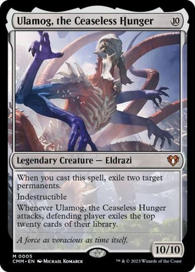 マジックザギャザリング MTG 無色 絶え間ない飢餓、ウラモグ CMM-5 神話レア 【中古】
