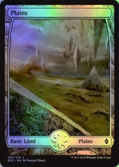 マジックザギャザリング MTG 無色 平地 BFZ-253 基本土地 Foil 【中古】