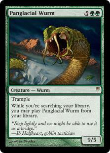 マジックザギャザリング MTG 緑 氷河跨ぎのワーム CSP-116 レア 【中古】