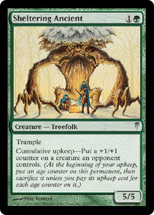 マジックザギャザリング MTG 緑 避難の古木 CSP-121 アンコモン 【中古】