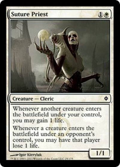マジックザギャザリング MTG 白 縫合の僧侶 NPH-25 コモン 【中古】