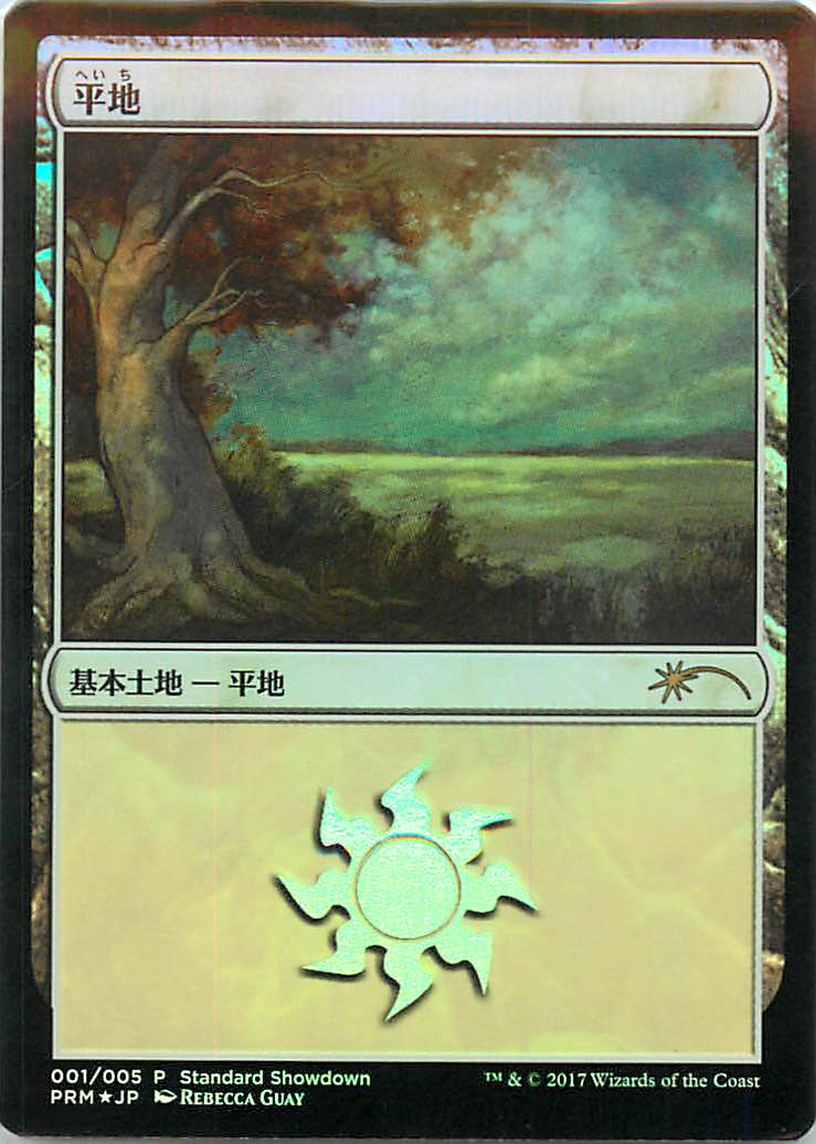 マジックザギャザリング MTG 平地(Rebecca Guay) PRM-1 ショーダウン プロモ Foil 【中古】