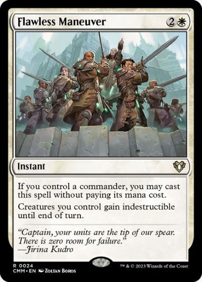 マジックザギャザリング MTG 白 完璧な策略 CMM-24 レア 【中古】