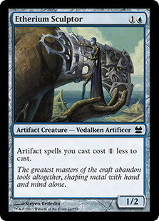 マジックザギャザリング MTG 青 エーテリウムの彫刻家 MMA-44 コモン 【中古】