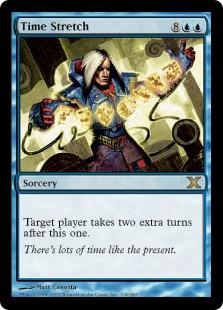 マジックザギャザリング MTG 青 時間の伸長 10ED-118 レア 【中古】