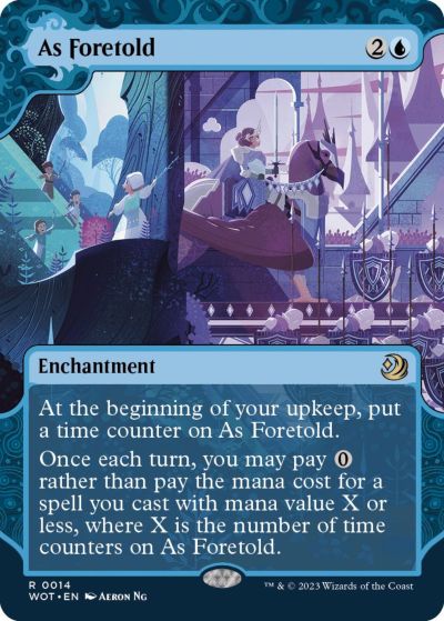 乐天商城 - マジックザギャザリング MTG 青 予言により(ボーダーレス) WOT-14 レア 【中古】