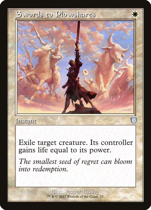 マジックザギャザリング MTG 白 剣を鍬に BRC-75 アンコモン 【中古】