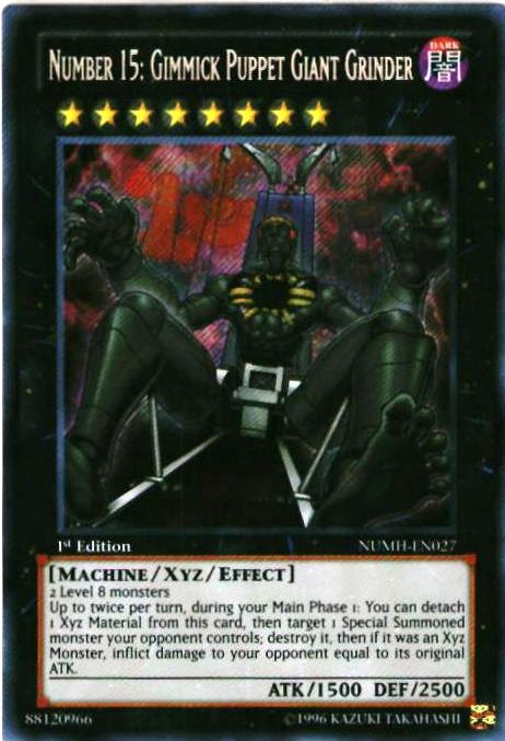 遊戯王 No.15 ギミック・パペット-ジャイアントキラー 英語版 1st NUMH-EN027 Secret NUMH-EN027 シークレット 【中古】