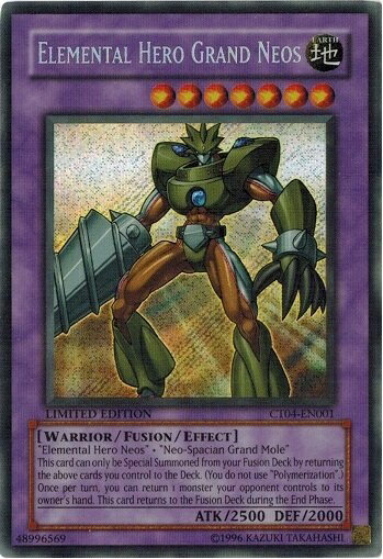 遊戯王 E・HERO グラン・ネオス 英語版 Limited Edition CT04-EN001 Secret CT04-EN001 シークレット 【中古】