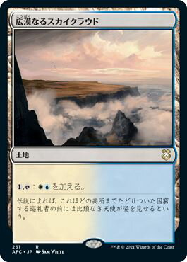 マジックザギャザリング MTG 無色 広漠なるスカイクラウド AFC-261 レア 【中古】