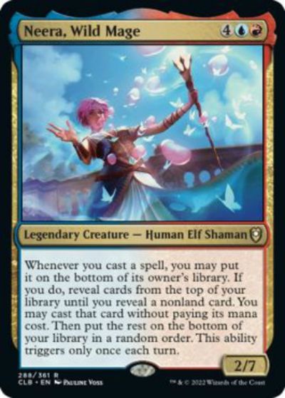 マジックザギャザリング MTG 金(多色) 暴走魔法の使い手、ニーラ CLB-288 レア 【中古】
