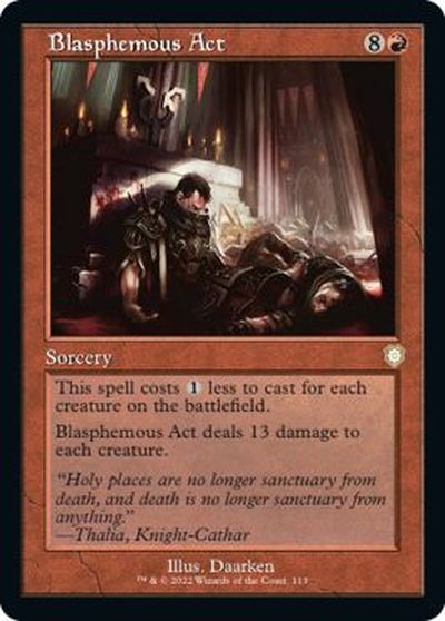 マジックザギャザリング MTG 赤 冒涜の行動 BRC-113 レア 【中古】