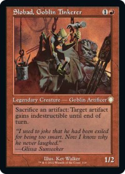 マジックザギャザリング MTG 赤 ゴブリンの修繕屋スロバッド BRC-118 レア 【中古】