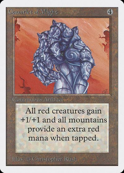 マジックザギャザリング MTG 茶 Gauntlet of Might 2ED-245 レア 【中古】