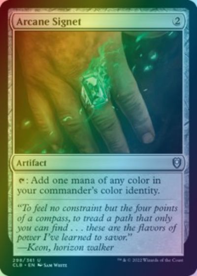 マジックザギャザリング MTG 茶 秘儀の印鑑 CLB-298 アンコモン Foil 【中古】