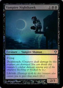 マジックザギャザリング MTG 黒 吸血鬼の夜鷲 ZEN-116 アンコモン Foil 【中古】