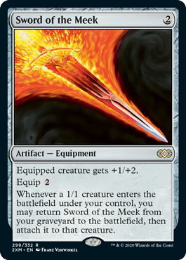 マジックザギャザリング MTG 茶 弱者の剣 2XM-299 レア 【中古】
