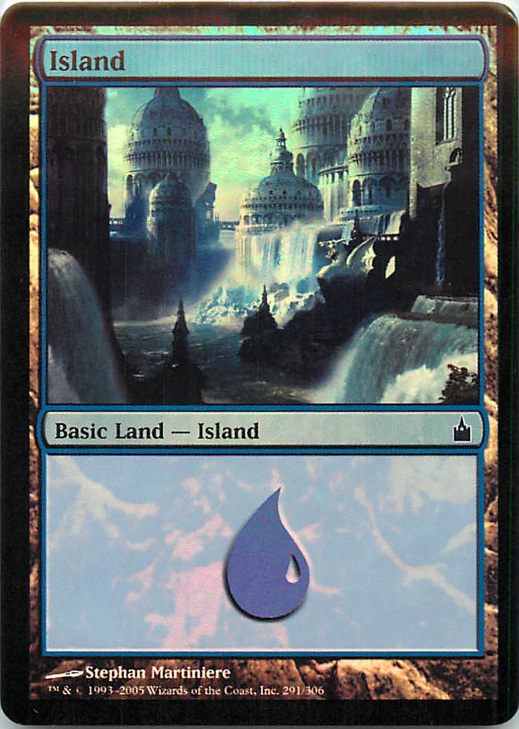 マジックザギャザリング MTG 無色 島 RAV-291 基本土地 Foil 【中古】