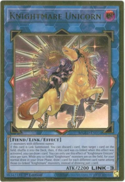 乐天商城 - 遊戯王 トロイメア・ユニコーン （イラスト違い）英語版 1st MGED-EN034 Premium Gold MGED-EN034 プレミアムゴールド 【中古】