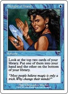 マジックザギャザリング MTG 青 手練 7ED-98 コモン 【中古】