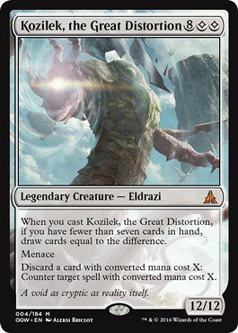 マジックザギャザリング MTG 無色 大いなる歪み、コジレック OGW-4 神話レア 【中古】