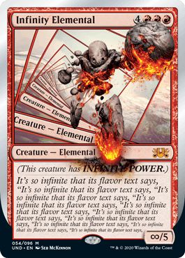 マジックザギャザリング MTG 無色 Infinity Elemental UND-54 神話レア 【中古】
