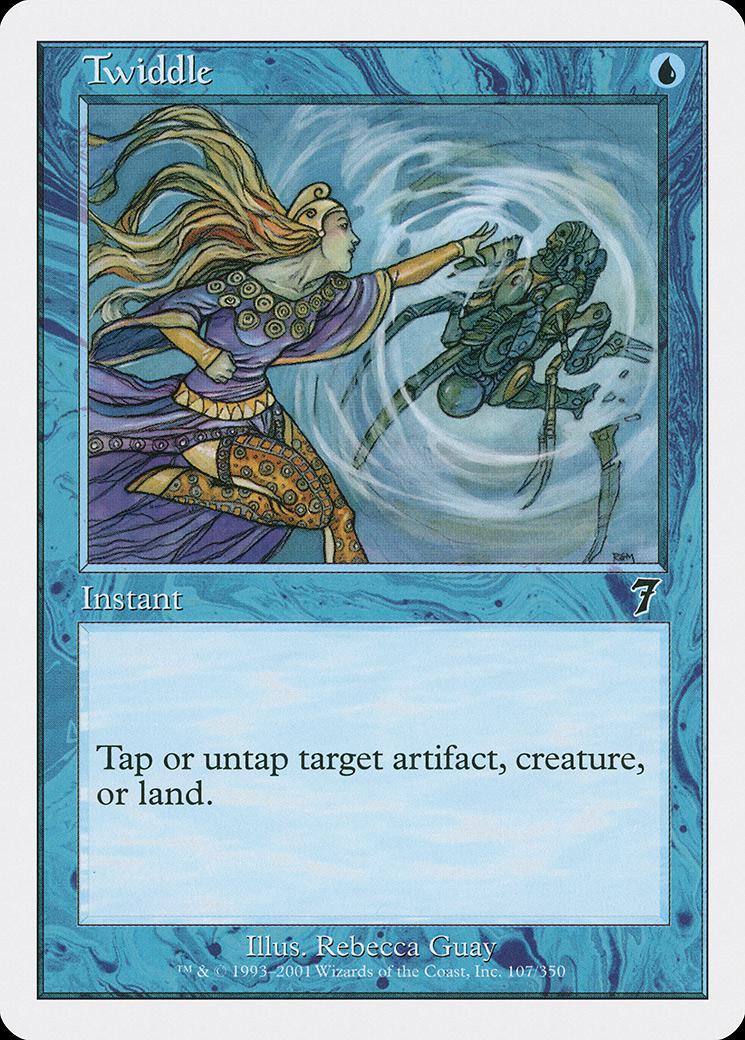 マジックザギャザリング MTG 青 ぐるぐる 7ED-107 コモン 【中古】