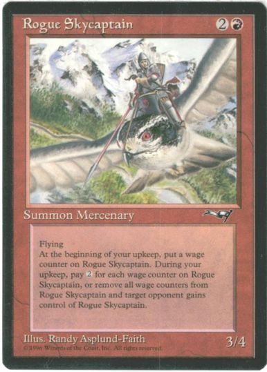 マジックザギャザリング MTG 赤 Rogue Skycaptain ALL-79 R 【中古】