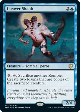 マジックザギャザリング MTG 青 大鉈のスカーブ MIC-11 レア 【中古】