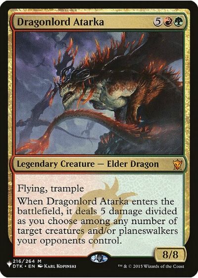 マジックザギャザリング MTG 金(多色) 龍王アタルカ TL1-216 神話レア 【中古】
