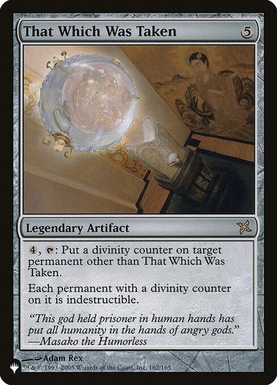 マジックザギャザリング MTG 茶 奪われし御物 TL1-162 レア 【中古】