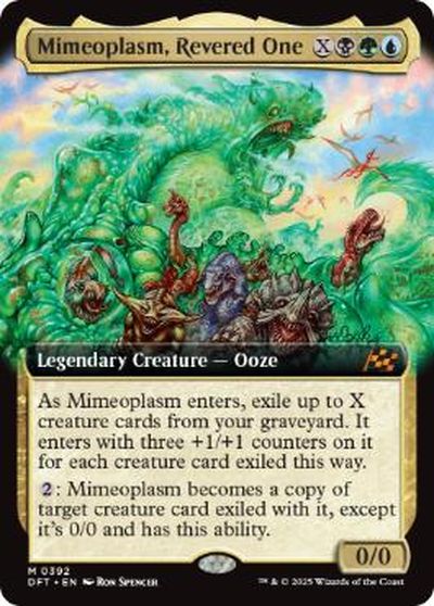 マジックザギャザリング MTG 金(多色) 崇められし擬態の原形質(拡張) DFT-392 神話レア 【中古】