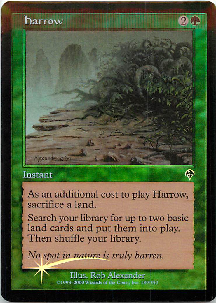 マジックザギャザリング MTG 緑 砕土 INV-189 コモン Foil 【中古】