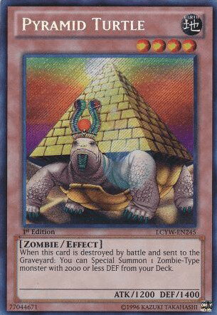 遊戯王 ピラミッド・タートル 英語版 1st LCYW-EN245 Secret LCYW-EN245 シークレット 【中古】