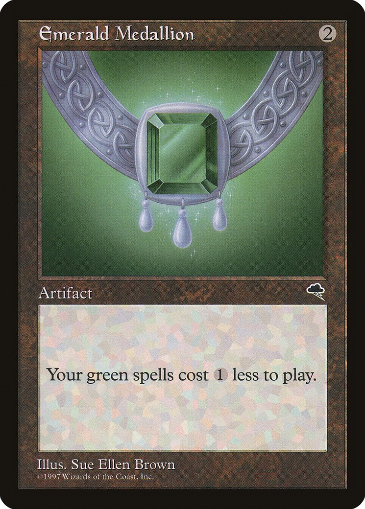 マジックザギャザリング MTG 茶 エメラルドの大メダル TMP-283 レア 【中古】