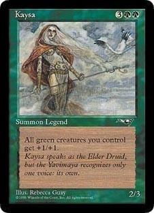 マジックザギャザリング MTG 緑 Kaysa ALL-96 R 【中古】