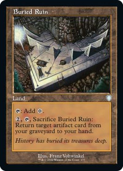 マジックザギャザリング MTG 無色 埋没した廃墟 BRC-177 アンコモン 【中古】