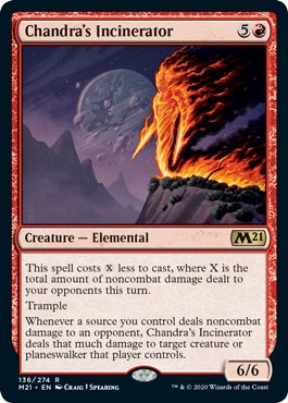 マジックザギャザリング MTG 赤 チャンドラの焼却者 M21-136 レア 【中古】