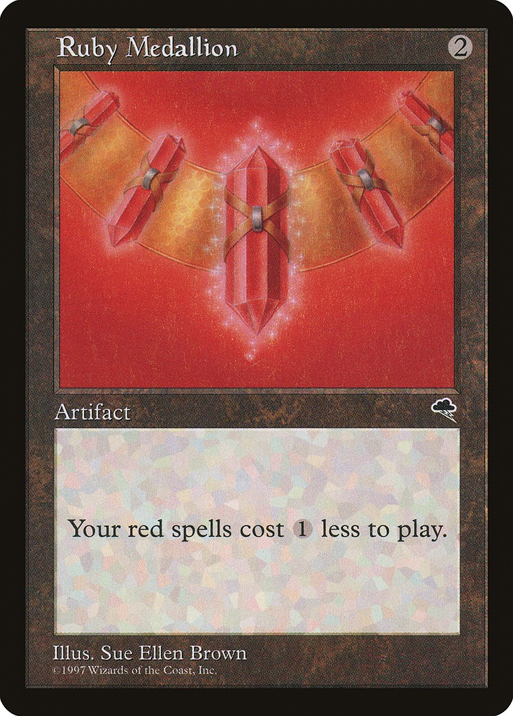 マジックザギャザリング MTG 茶 ルビーの大メダル TMP-305 レア 【中古】