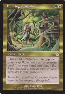 マジックザギャザリング MTG 金(多色) 狩猟場 JUD-138 レア 【中古】