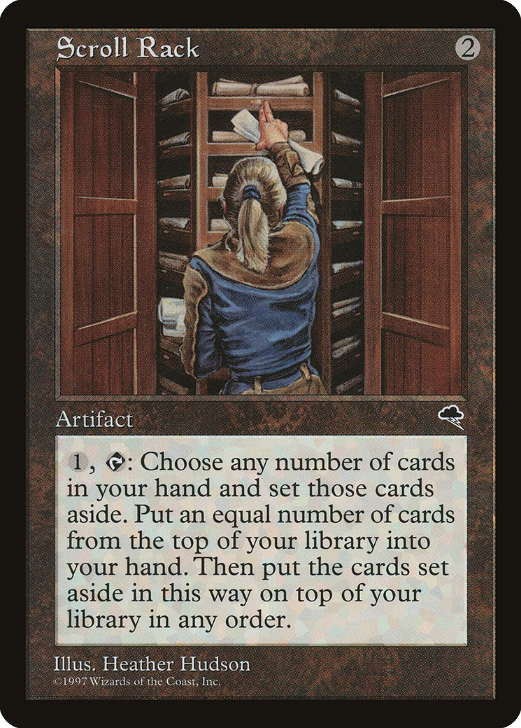 マジックザギャザリング MTG 茶 巻物棚 TMP-308 レア 【中古】