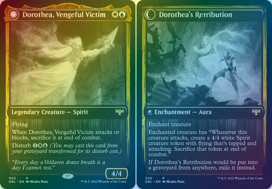 マジックザギャザリング MTG 金(多色) 復讐に燃えた犠牲者、ドロテア DBL-502 レア Foil 【中古】