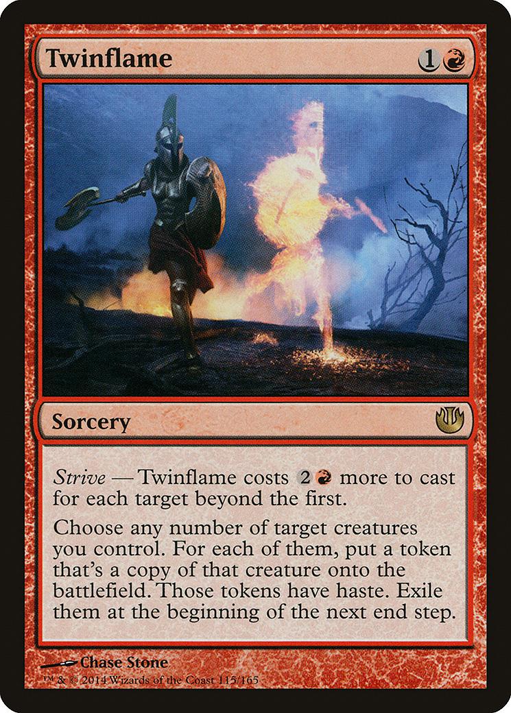 マジックザギャザリング MTG 赤 双つ身の炎 JOU-115 レア 【中古】