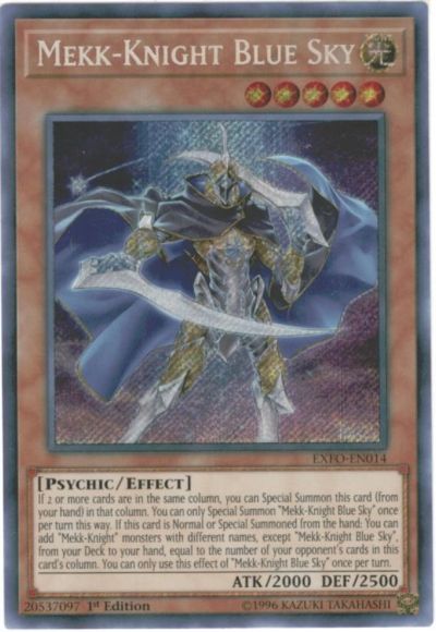 遊戯王 蒼穹の機界騎士 英語版 1st EXFO-EN014Secret EXFO-EN014 シークレット 【中古】
