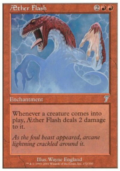 マジックザギャザリング MTG 赤 上天の閃光 7ED-172 アンコモン 【中古】