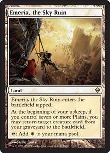 マジックザギャザリング MTG 無色 空の遺跡、エメリア ZEN-213 レア 【中古】
