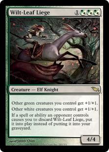 マジックザギャザリング MTG 金(多色) 萎れ葉のしもべ SHM-245 レア 【中古】