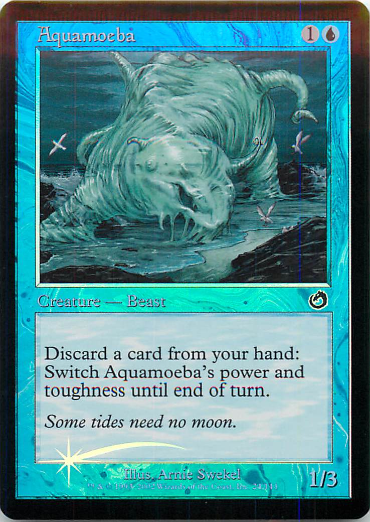 マジックザギャザリング MTG 青 アクアミーバ TOR-24 コモン Foil 【中古】