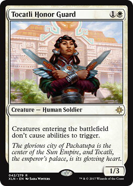 マジックザギャザリング MTG 白 トカートリの儀仗兵 XLN-42 レア 【中古】