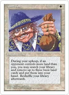 マジックザギャザリング MTG 白 土地税 4ED-34 レア 【中古】